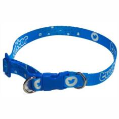 Coleira Exclusiva Leedog Ajustável Para Cachorro, Twitter, P