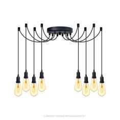 Lustre Aranha Com 8 Pendentes