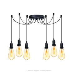 Lustre Aranha Com 6 Pendentes