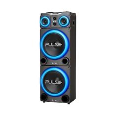 Caixa de Som Torre Pulse Double 15 SP515 com Bluetooth, USB e Iluminação LED - 3.500W RMS