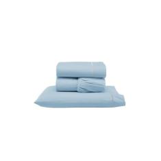 Jogo de Lençol Solteiro 3 Pçs Percal 180 Fios Liso Ponto Palito - Vall