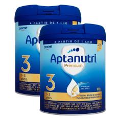 Kit 2 Fórmula Infantil Aptanutri Premium 3 800g