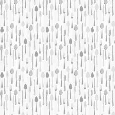 Papel De Parede Talheres Faca Garfo Colher Cozinha Adesivo