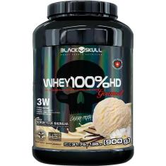 Whey 100% Hd Gourmet 900G Baunilha Black Skull