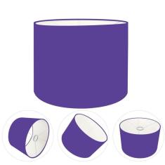 Cúpula Abajur Cilíndrica Cp-7013 ø30x30cm Roxo
