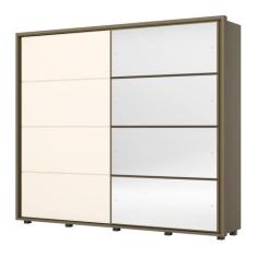 Guarda Roupa 2 Portas de Correr Cavic Duna/Off White - Henn