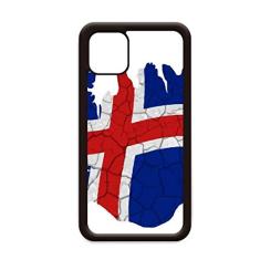 Mapa de bandeira abstrata da Islândia para iPhone 12 Pro Max capa para Apple Mini Mobile Case