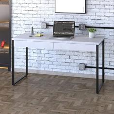 Mesa para Escritório 135cm 2 Gavetas Kuadra
