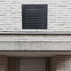 Portinhola Alçapão Alumínio Linha Veneza Medidas: 100 X100 Preto