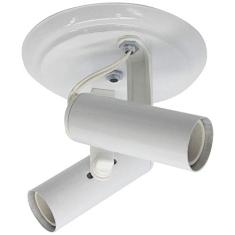 Spot de Sobrepor Tubinho 2 Lâmpadas Branco JM Iluminação