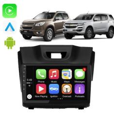 Kit Multimidia Android Carplay Blazer S10 2012-2016 9 Pol GPS Youtube 