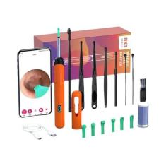 Limpador De Ouvido Sem Fio Hd Com Câmera 6 Luzes Led Ferramenta De Rem