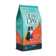 Ração Qualiday para Gatos Adultos Castrados Sabor Frango - 10,1kg - Pe