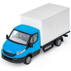 Caminhão Baú Iveco Daily Miniatura 1/30 Com Pneus De Borracha Usual Br