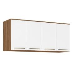 Guarda Roupa Modulado Ponte Casal Irlanda 4 Portas Amêndola-branco - Demartêz Amêndola-branco