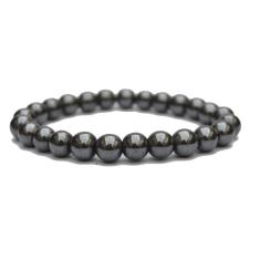 Pulseira Pedra Natural Hematita Cinza