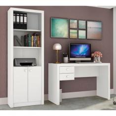 Conjunto Escritorio 02 Peças Cj12 Branco Tecno Mobili Branco