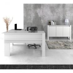 Conjunto Escritorio 02 Peças Cj23 Branco Tecno Mobili Branco