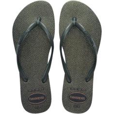 Chinelo Havaianas Feminino SLIM GLOSS 35/6 Verde Olive PAR