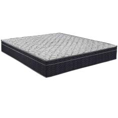 Cama Box Baú Branco E Colchão Airtech 150 Espuma D45 Viúvo Ortobom
