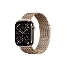 Apple Watch Series 11 GPS + Cellular, Caixa Dourada de Titânio de 42 mm, Pulseira Dourada Estilo Milanês - MF8Y4AM/A