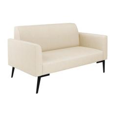 Sofá Namoradeira Pés Villach Marisa Linho Bege A19 - DRossi