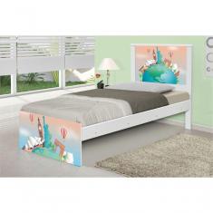 Cama Solteiro Volta Ao Mundo Com Colchão