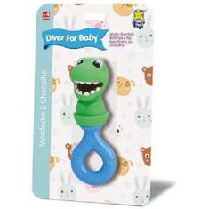 Mordedor Chocalho Dino Diver For Baby 8173 - Diver Toys