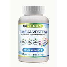 W Vegan Ômega 3 Vegetal 60 capsulas Omega DHA