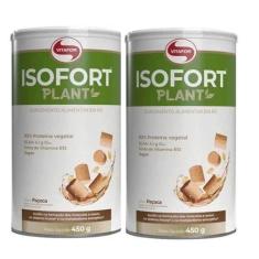 Kit 2X Isofort Plant 450G Paçoca Vitafor (Vencimento 02/2024)
