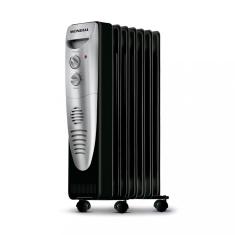 Aquecedor Mondial A Óleo A-06 1500W - Preto com Prata