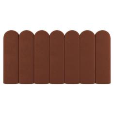 Painel Cabeceira Cama Box Casal Queen Size Lana 160cm Suede Terracota - Abmaza