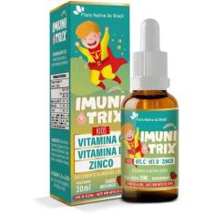 Imunitrix Kids (Vitamina C+D+Zinco) 30ml Sabor Morango Flora Nativa