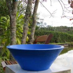 Vaso Planta 40x15 Bacia de Mesa Polietileno - BGPLASTICOS, AZUL ARARA 