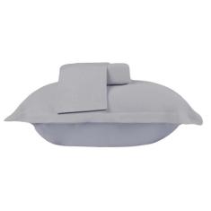 Lençol Malha Super King 3 Peças Fronhas + Lençol c/ Elástico - Bella E