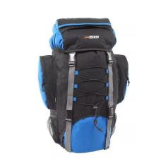 Mochila Nautika Intruder 80 Litros Preto E Azul Apoio Lombar - Nautika