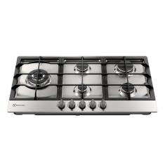 Cooktop 5 Bocas Electrolux à Gás Experience Inox Semi Profissional (KE9DX) Bivolt