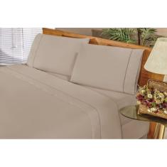 Jogo de Cama Elegance Casal 4 Peças  Cáqui