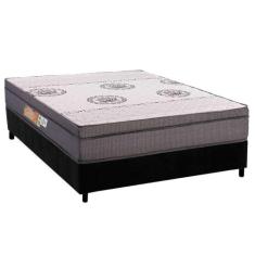 Cama Box Viúva: Colchão Ortopédico Polar D28 OrthoPremium Grey + Base 