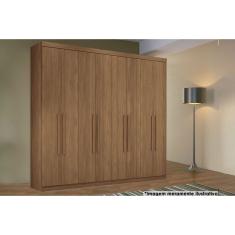 Guarda Roupa Casal 8 Portas e 4 Gavetas Master New 8.4 Jatobá - Santos Andirá