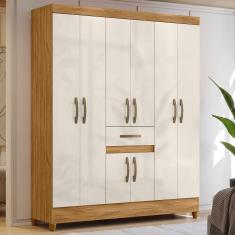 Guarda Roupa Solteiro Portugal Freijó Off White Moval