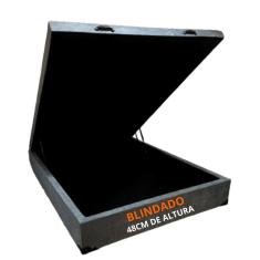 Cama Box Baú Casal com 48cm de altura - Super Reforçada