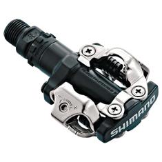 Shimano PDM520 Clipless SPD pedais de ciclismo de bicicleta pretos com chuteiras, pretos