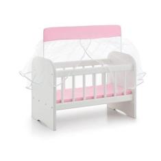 Berço Para Boneca Com Enxoval Rosa - Sonno Baby