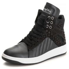 Tenis Feminino Sapato Feminino Fitness Academia - Hard Core, Preto, Br