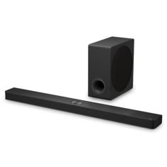 Soundbar LG S90TY - 570W RMS, Dolby Atmos, 5.1.3 Canais, DTS:X, AI Room Calibration Pro, AI Sound Pro, Sem fios, WOW Orchestra, Conexões Múltiplas - S90TY