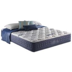 Colchão Queen Espuma Viscoelástico Visco Gel Molas Ensacadas MasterPocket Blue Sea Pillow In (158x198x31) - D Angelis Anjos