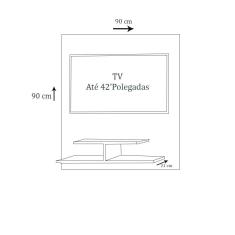 Painel Para Tv Até 32 Polegadas Branco Em Mdf