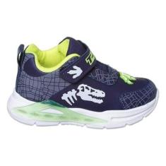 Tênis Infantil Mini Pé T-Rex Dinossauro Com Led Menino-Masculino