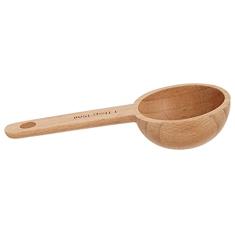 1 Unidade Colher Medidora De Madeira Colher De Café Expresso Colher Medida De Expresso Colher De Tempero Colher De Biscoito Colher De Doces De Madeira 8g Liquidificador Cabo Curto